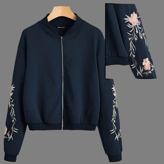 Bomber Fleece Jacket For Girl's