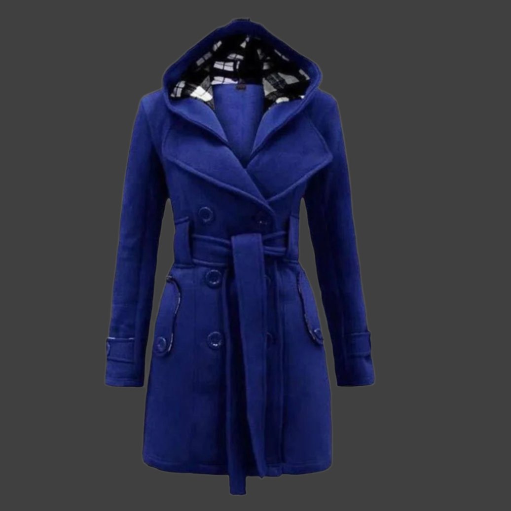 Hooded Trench Coat For Women's